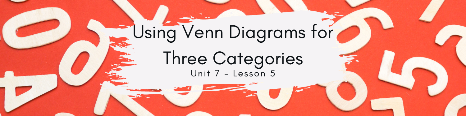 Lesson 5: Using Venn Diagrams for Three Categories